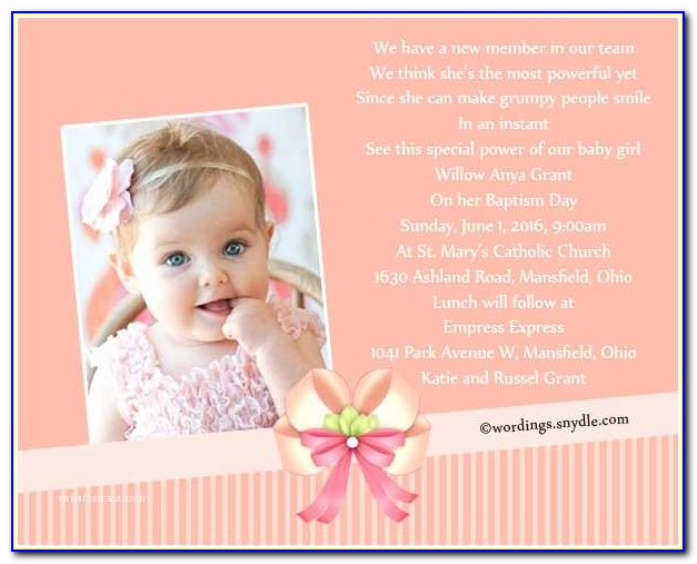 Child Dedication Invitation Card Template