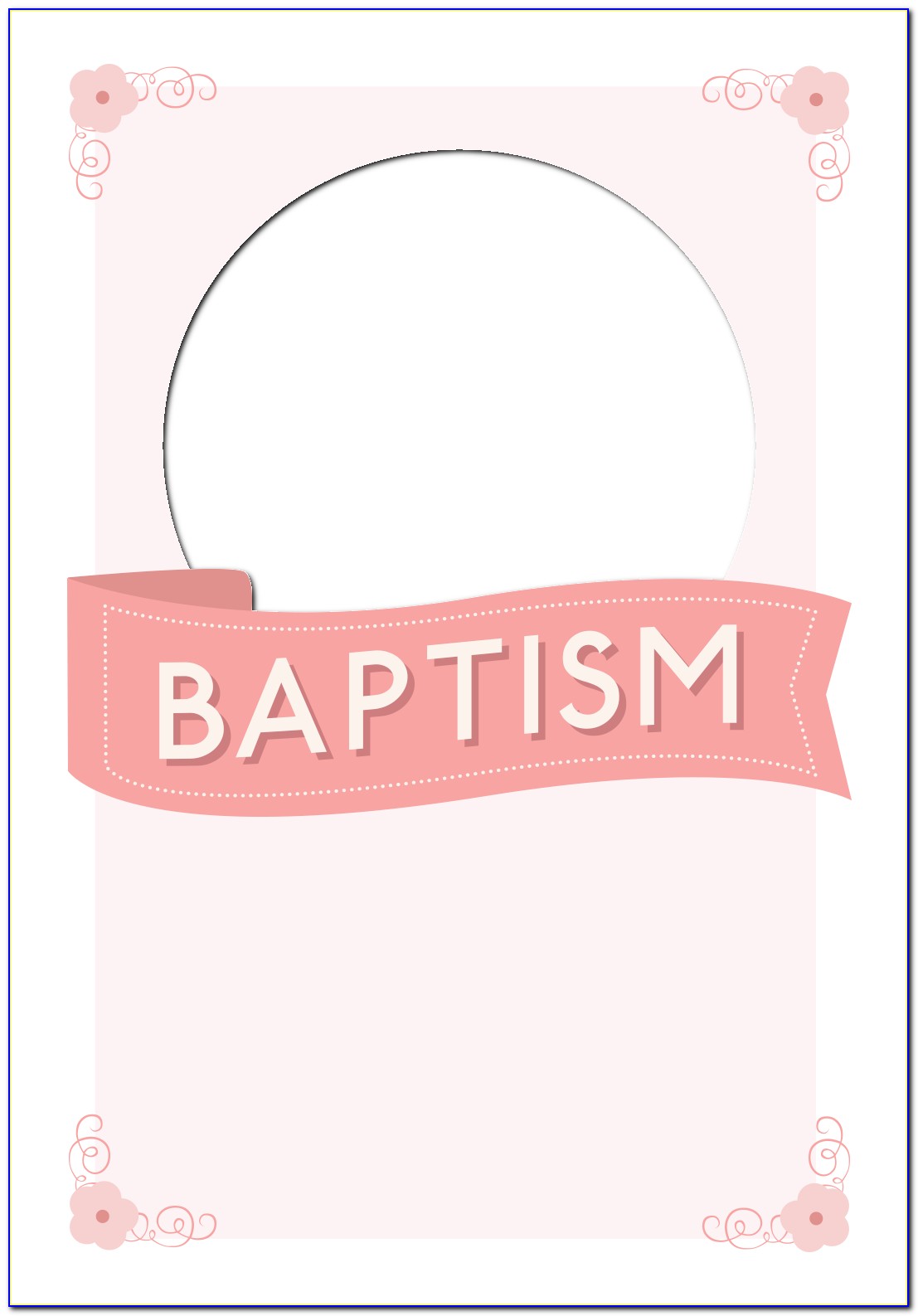 Christening Certificate Template Free