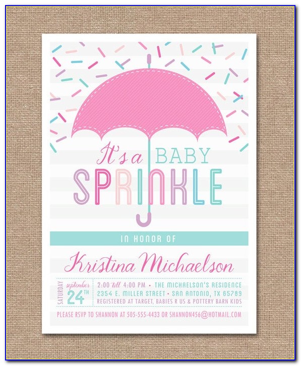 Free Baby Sprinkle Invitation Templates For Word