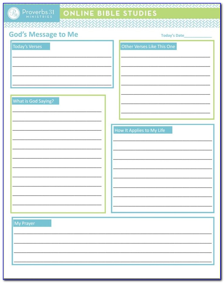 Free Bible Study Journal Pages