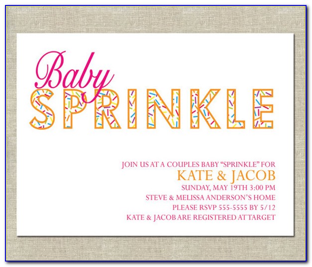 Free Online Baby Sprinkle Invitations Templates