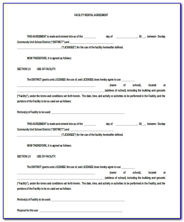 Free Printable Blank Contract Forms