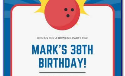 Free Printable Bowling Invitation Template