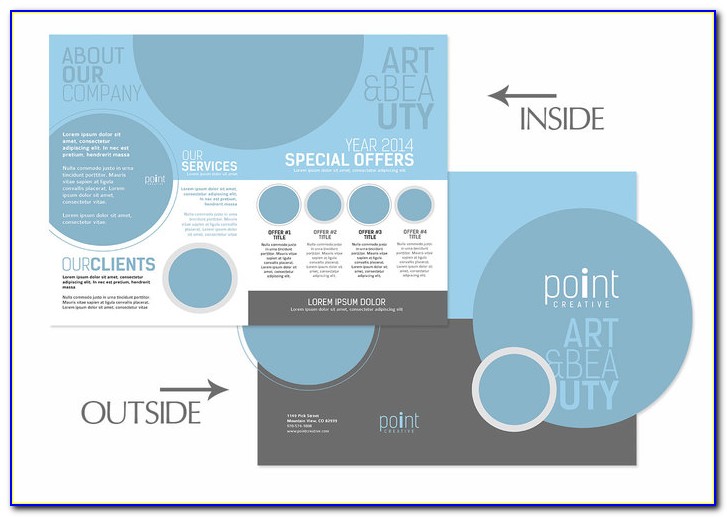 Free Tri Fold Brochure Template For School Project