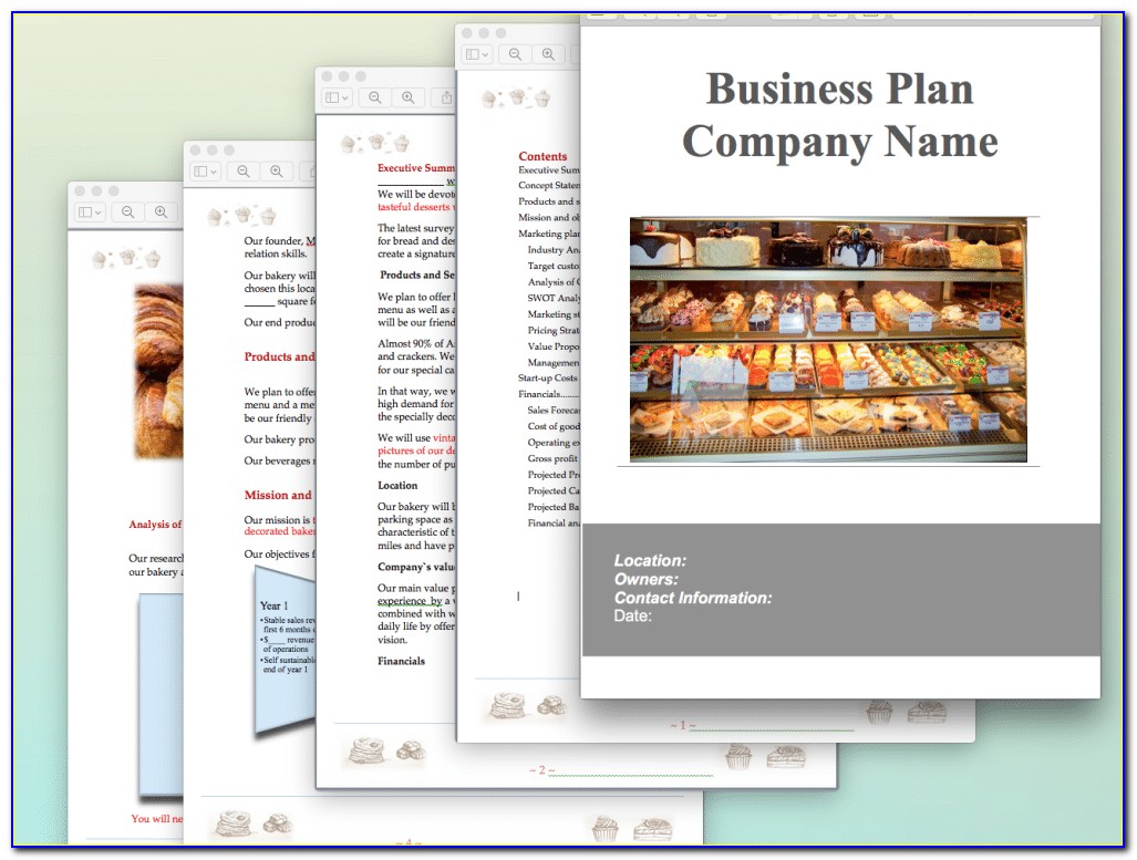 Small Bakery Business Plan Sample Pdf