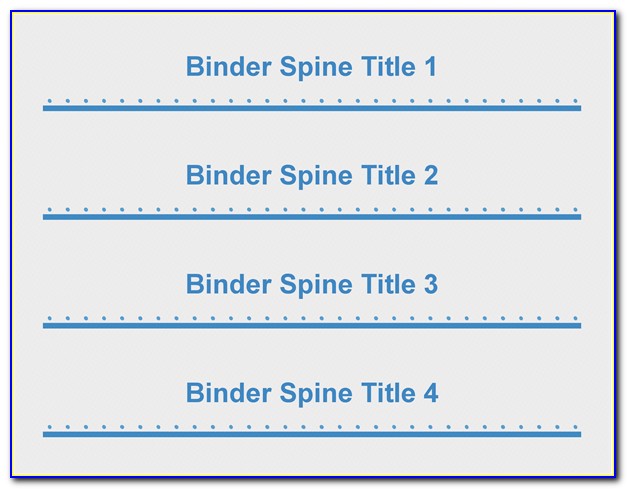 Staples Binder Spine Label Template