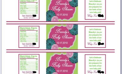 Water Bottle Label Template Publisher