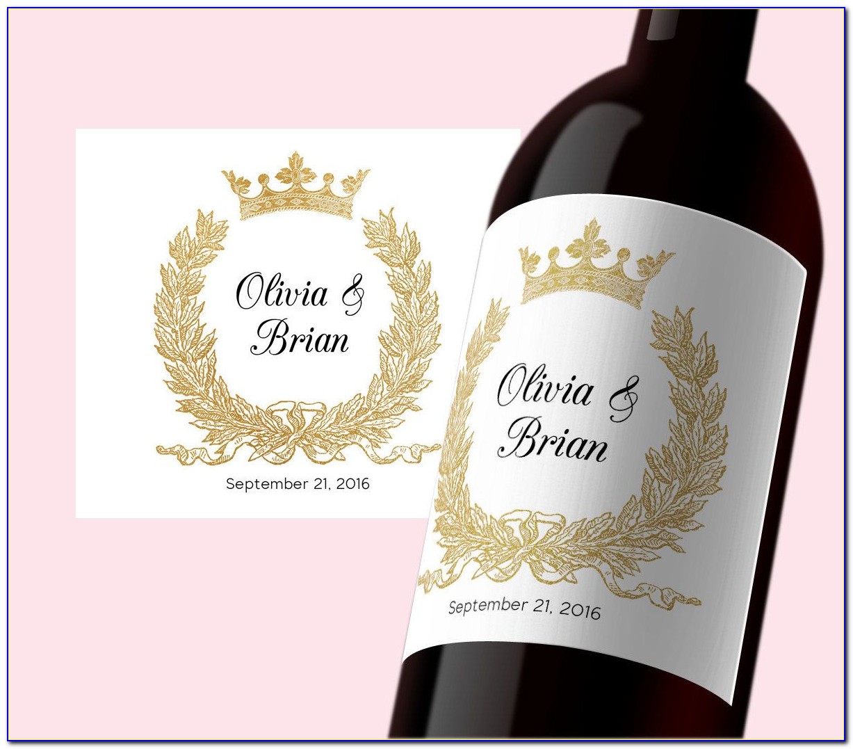 Will You Be My Bridesmaid Wine Label Template