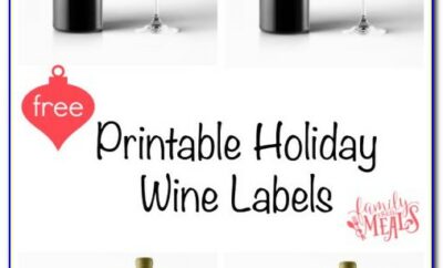 Wine Bottle Label Template Psd