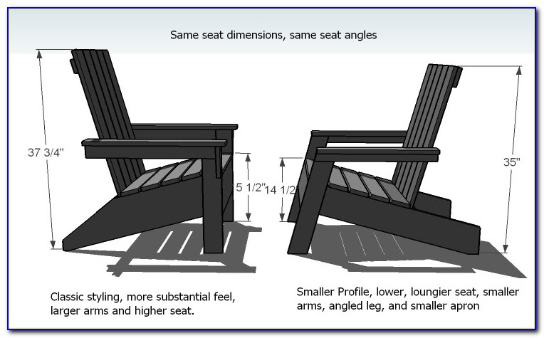 Adirondack Chair Plans Metric Version