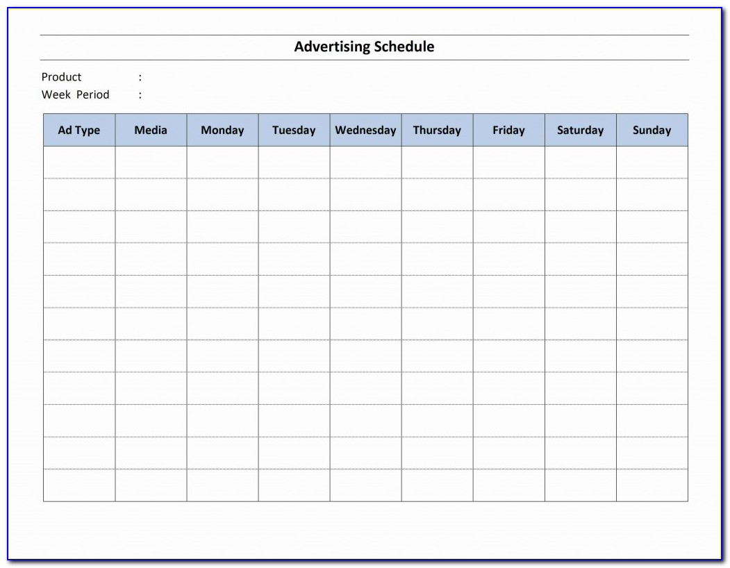 Advertising Campaign Project Plan Template