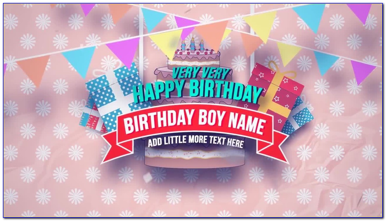 After Effect Happy Birthday Template Free