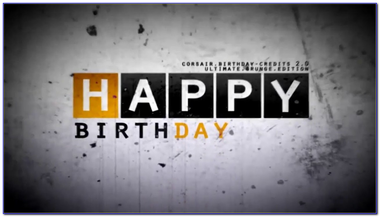 After Effects Birthday Template Free Download