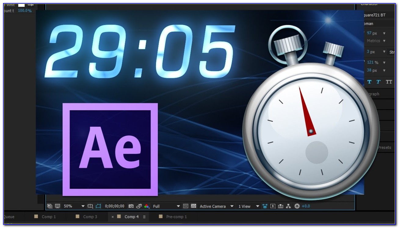 After Effects Countdown Clock Template