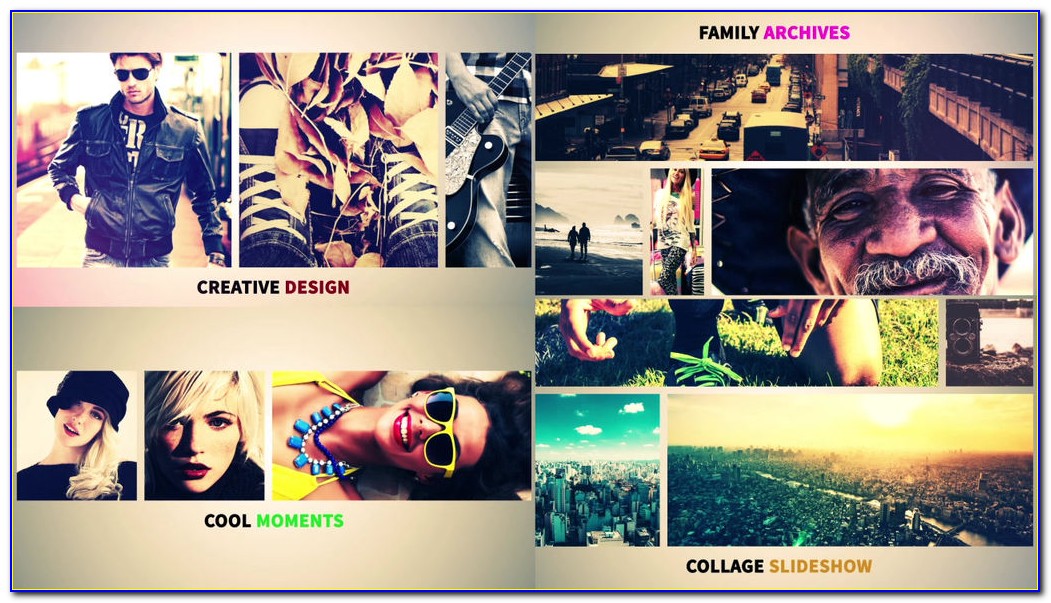 after effects collage template free download