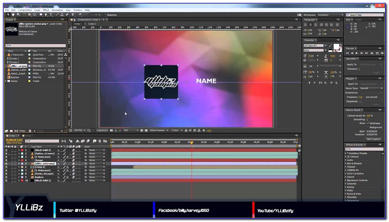 After Effects Template Free Download Cs6