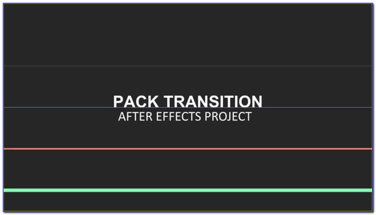 After Effects Transition Template Free Download