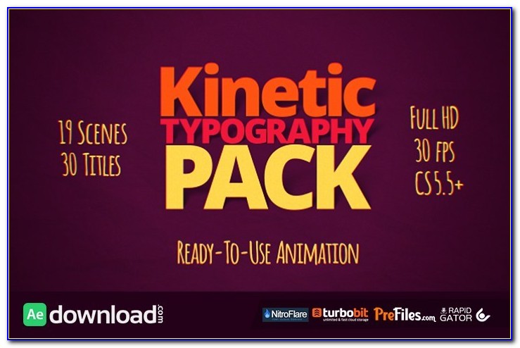 After Effects Typography Template Download