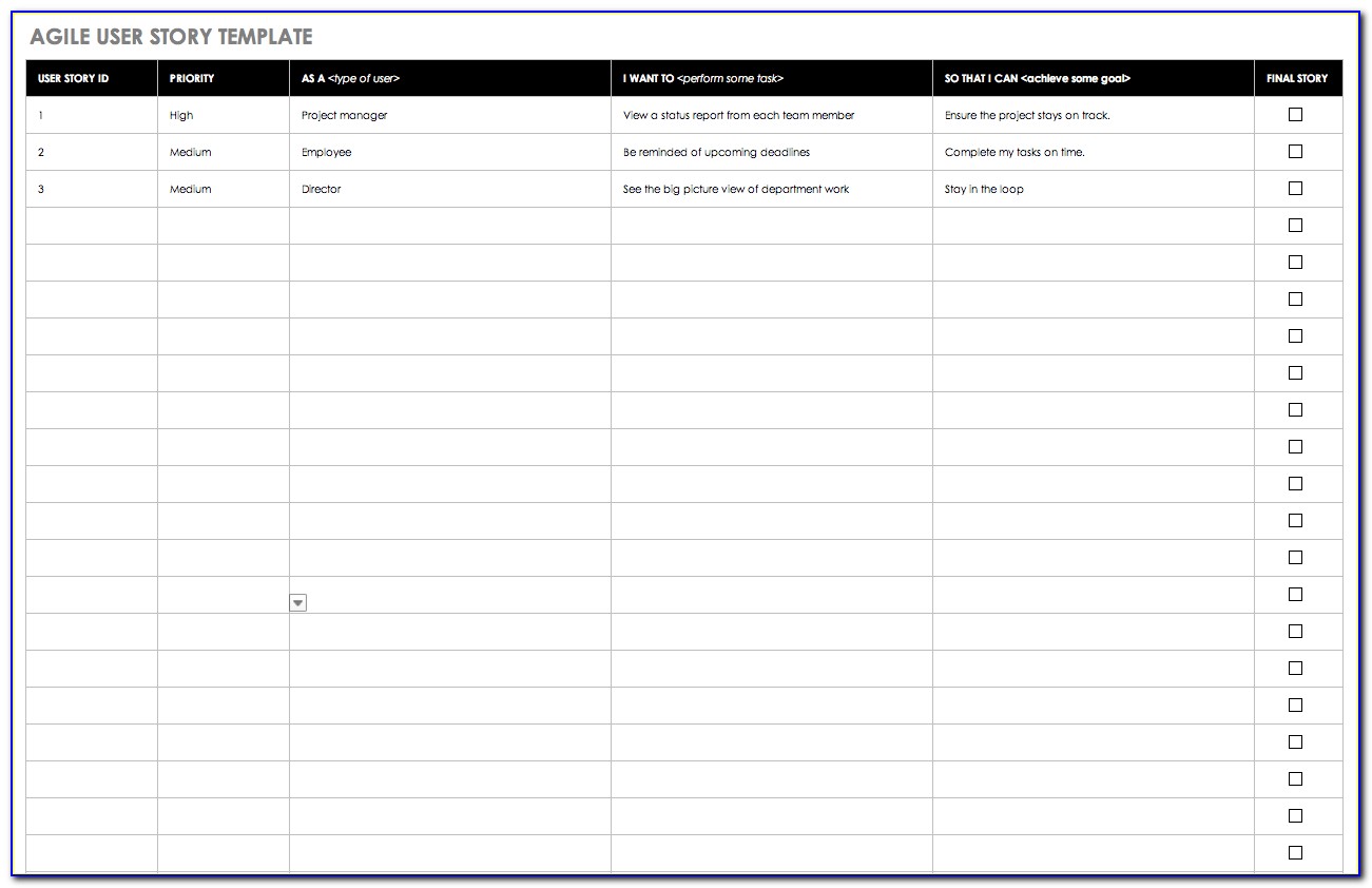 Agile Project Management Excel Template Download