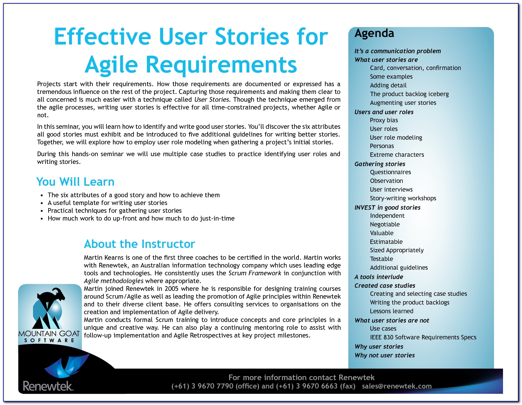 Agile Software Design Specification Template
