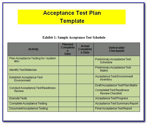 Agile Test Case Template Excel