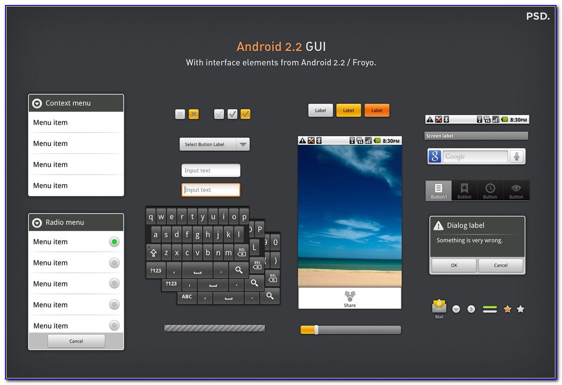 Android App Ui Design Psd