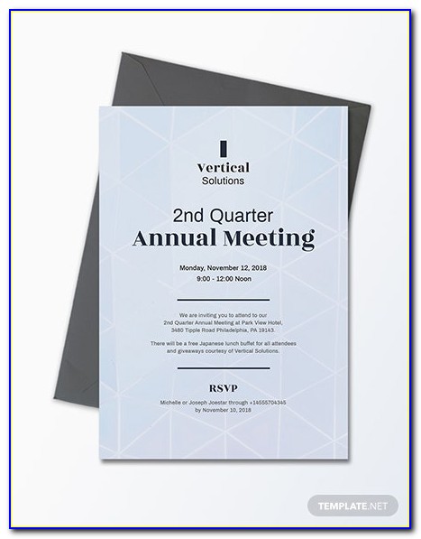 Annual General Meeting Invitation Letter