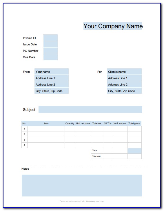 Apple Invoice Template Free Download