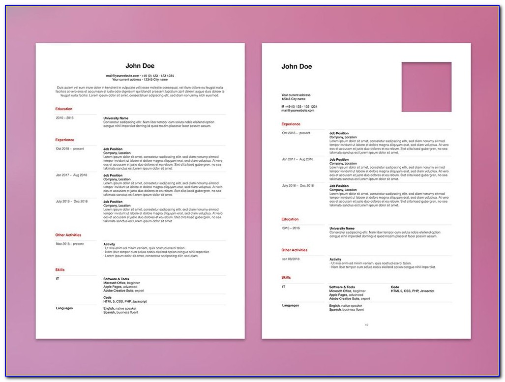Apple Pages Recipe Card Template