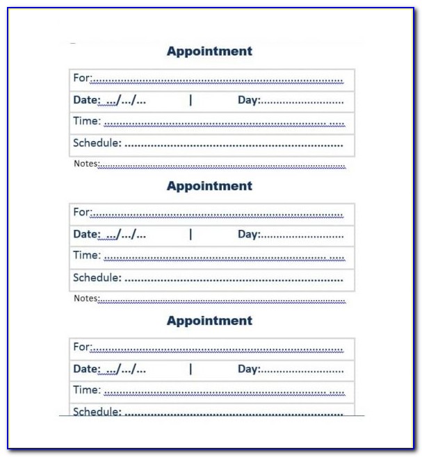 Appointment Reminder Letter Templates