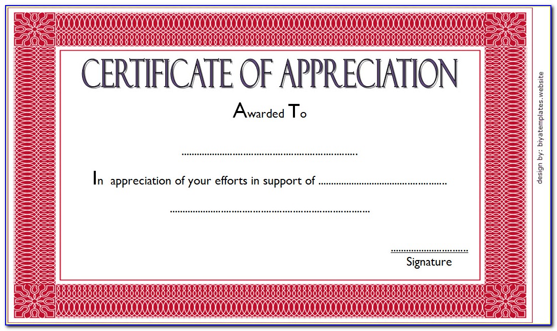 Appreciation Certificate Templates For Powerpoint
