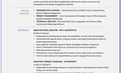 Architectural Drafter Resume Templates