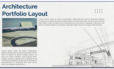 Architecture Portfolio Layout Templates
