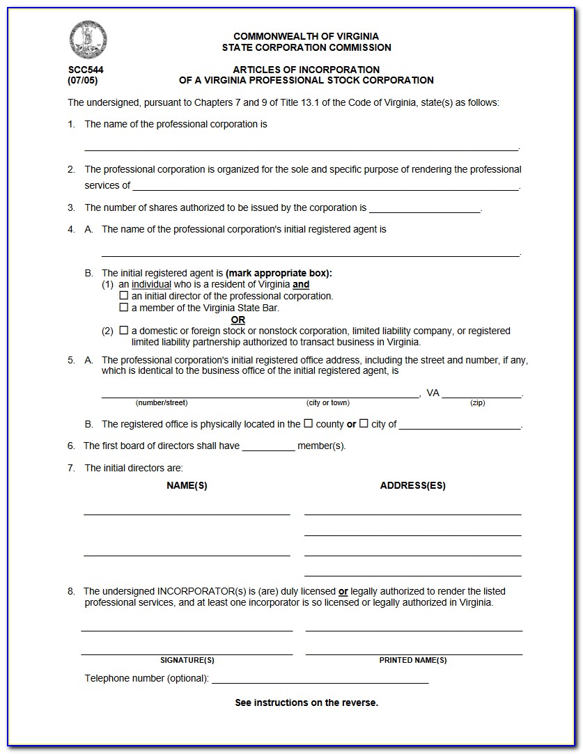 Articles Of Organization Texas Template