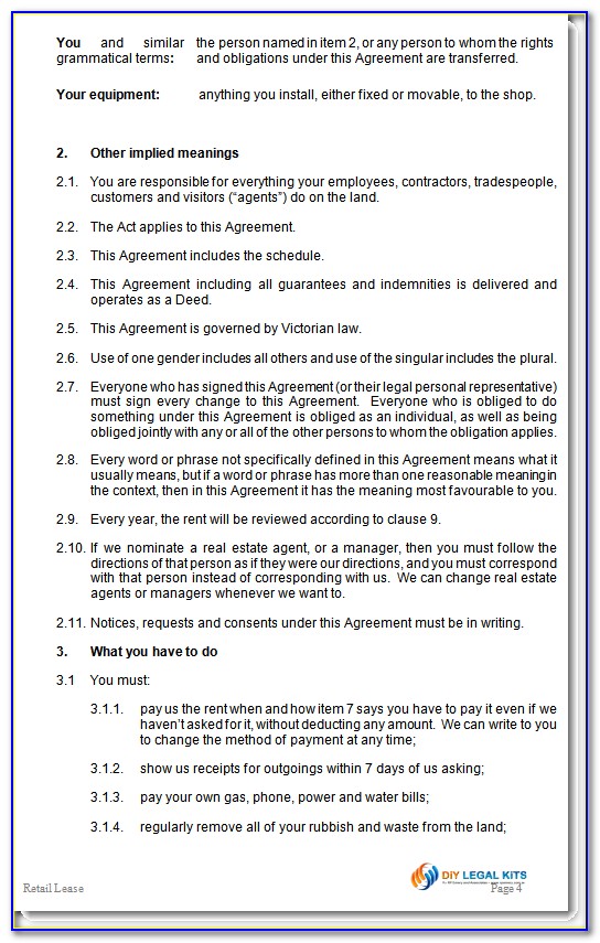 Assignment Of Lease Agreement Template