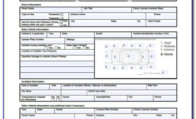 Auto Accident Report Template Free