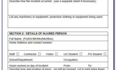 Auto Accident Report Template Word
