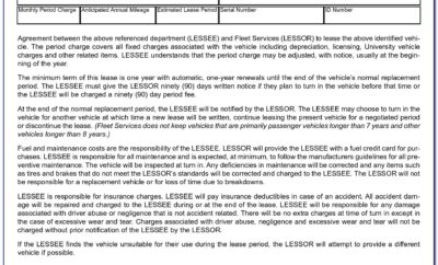 Auto Lease Document Template