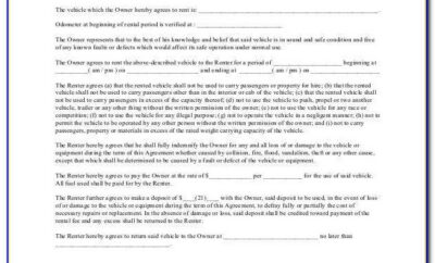 Auto Loan Sales Contract Template