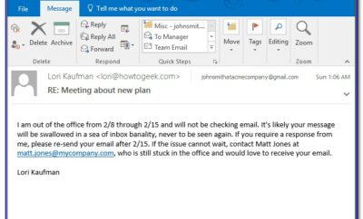 Auto Reply Email Sample Sick Leave