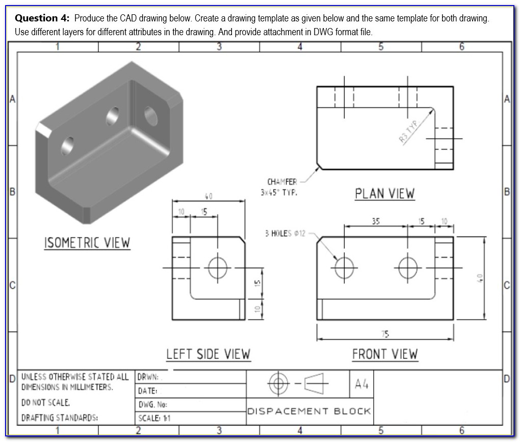 Autocad Mechanical Drawing Template