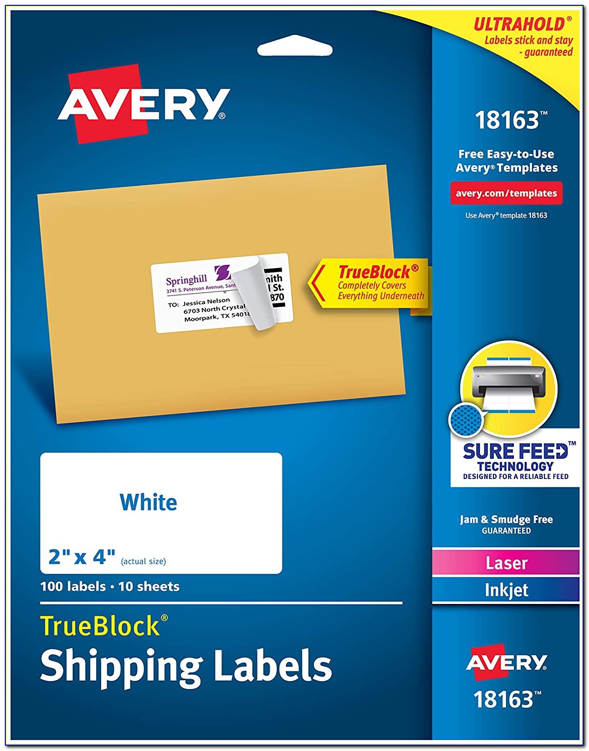 Avery 2 X4 Label Template Photoshop