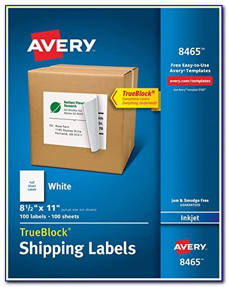 Avery 2 X4 Labels Template