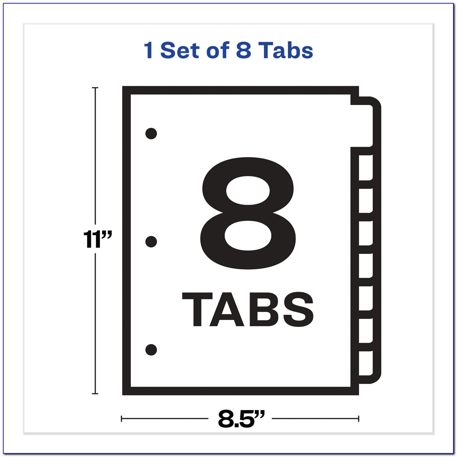 Avery Divider Tab Inserts 8 Template