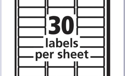 Avery Return Address Labels 60 Per Sheet Template
