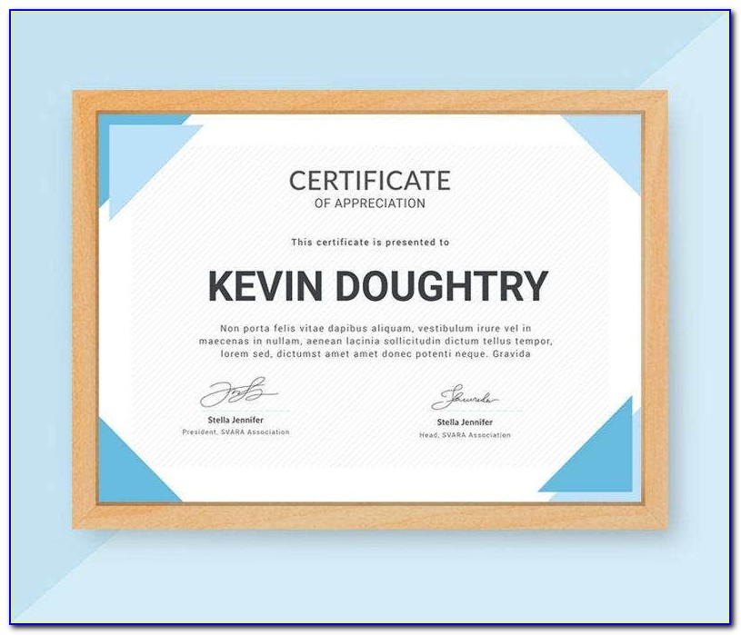 Certificate Of Appreciation Powerpoint Template Free Download