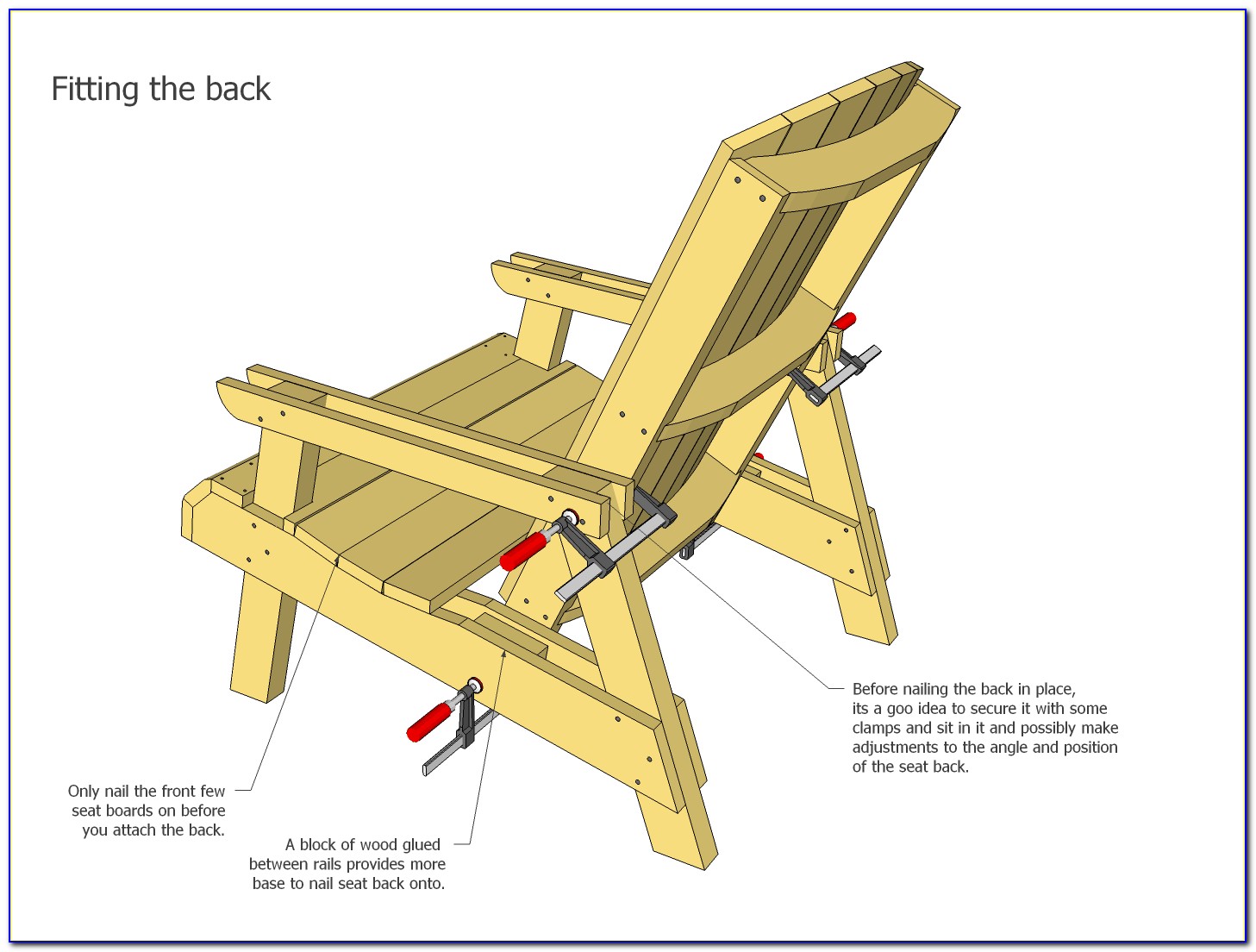 Folding Adirondack Chair Plan Free