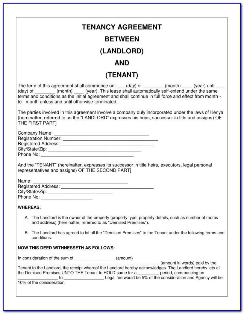 Free Assured Shorthold Tenancy Agreement Template Word Doc