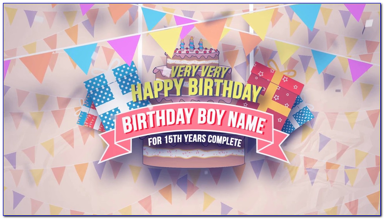 Happy Birthday Slideshow After Effects Template Free Download