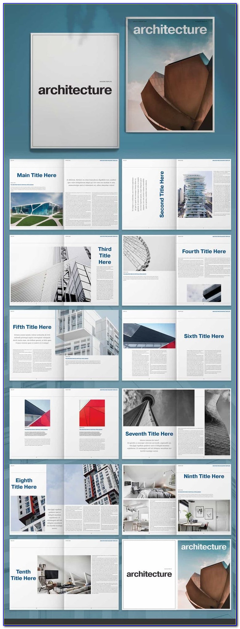 Indesign Templates Architecture Portfolio Free Download